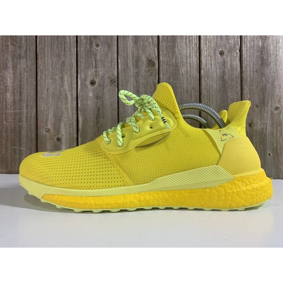 ADIDAS PHARRELL X ADIDAS SOLARHU GLIDE MEN SIZE 10.5 NEW BRIGHT YELLOW - Picture 4 of 10
